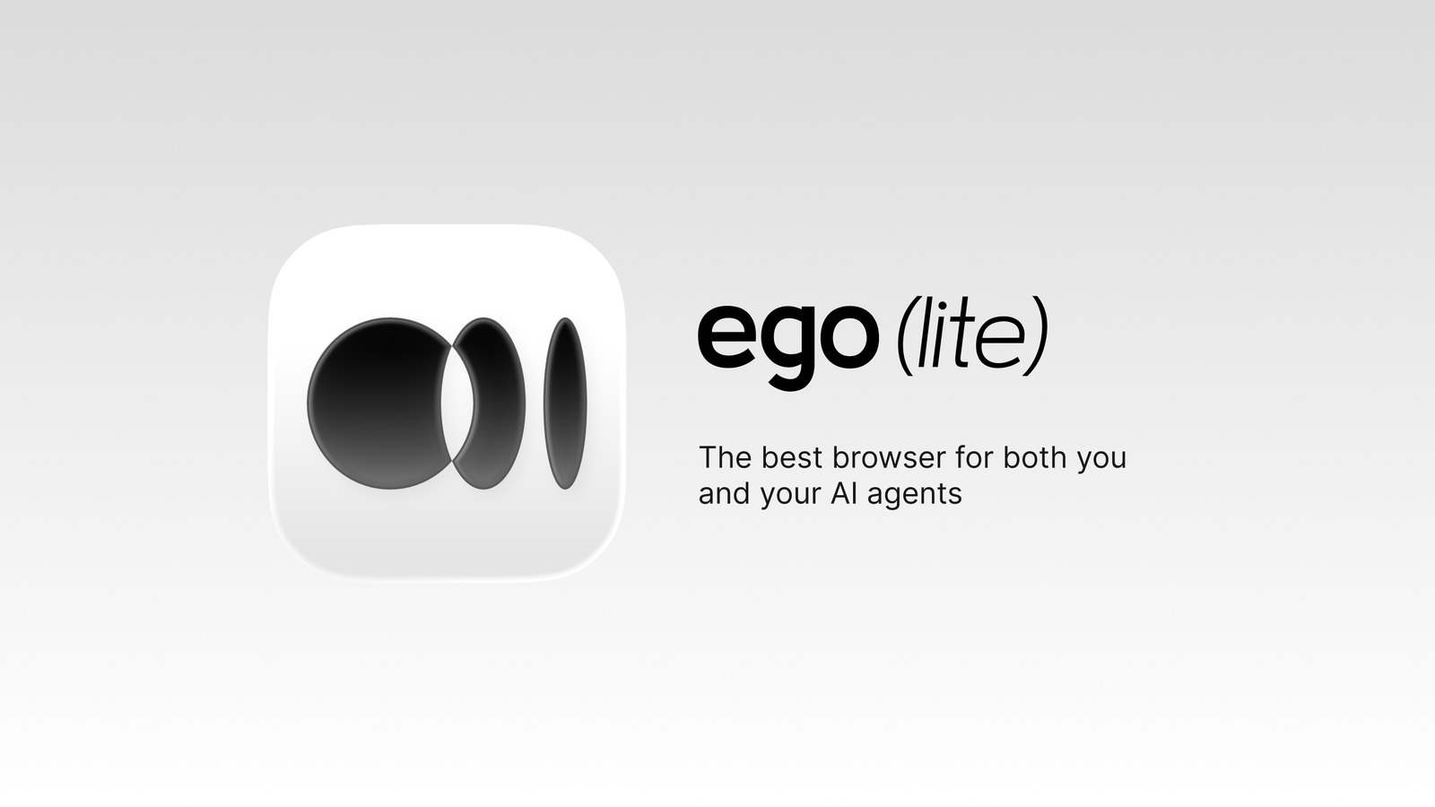 ego lite banner — the fastest browser for AI agents to run browser automation